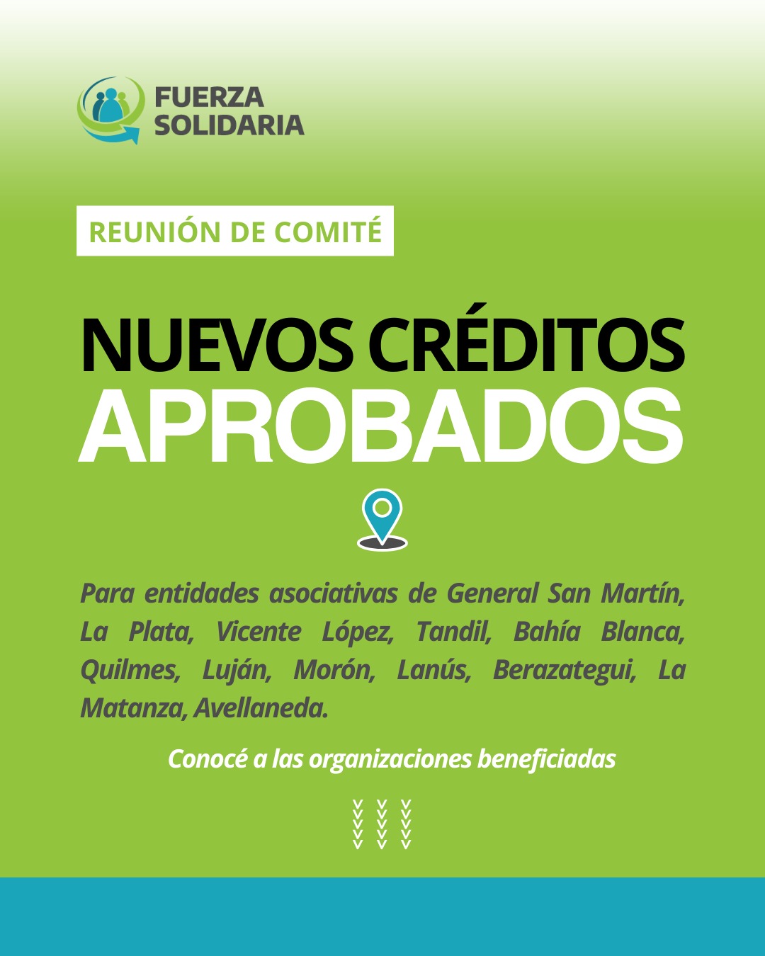 NUEVOS CRÉDITOS APROBADOS POR MÁS DE $550.000.000